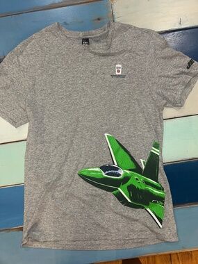 New York Jets Miller Lite Fighter Jet Graphic T-Shirt Medium